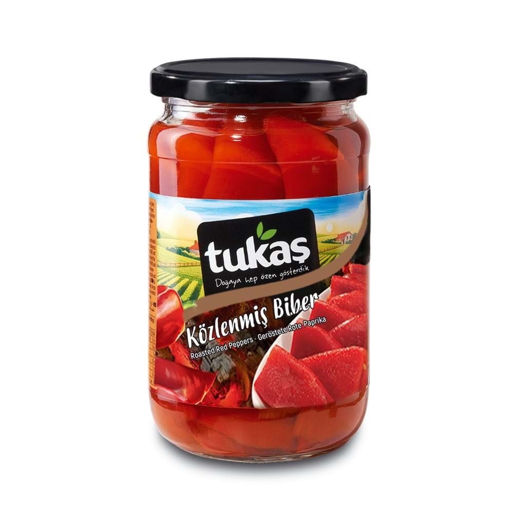 Tukaş Közlenmiş Biber 680 Gr Cam