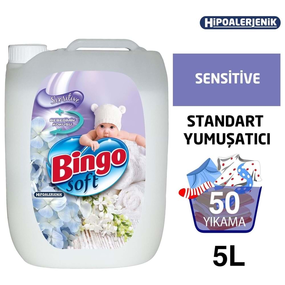 Bingo Soft Sensitive Yumuşatıcı 5 Lt