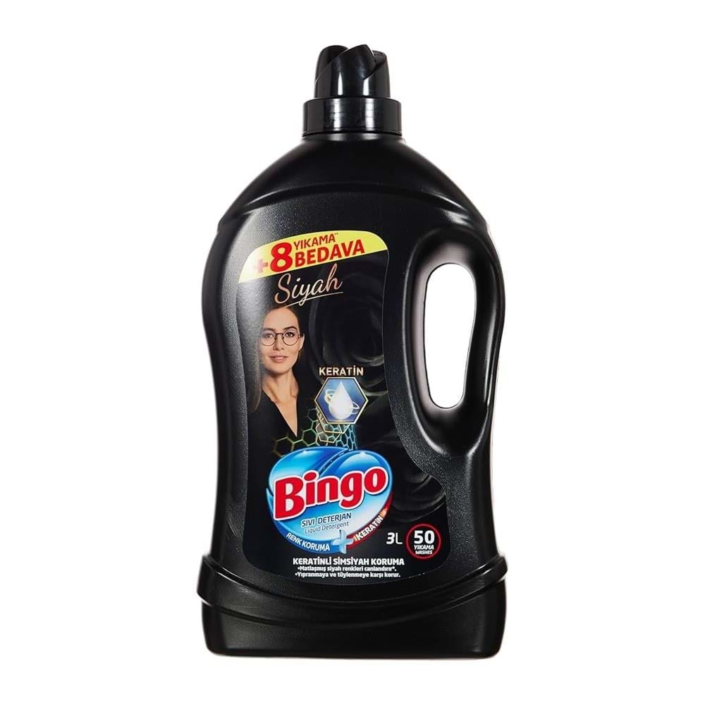 Bingo Klasik Siyah Sıvı Çamaşır Deterjanı 3 Lt