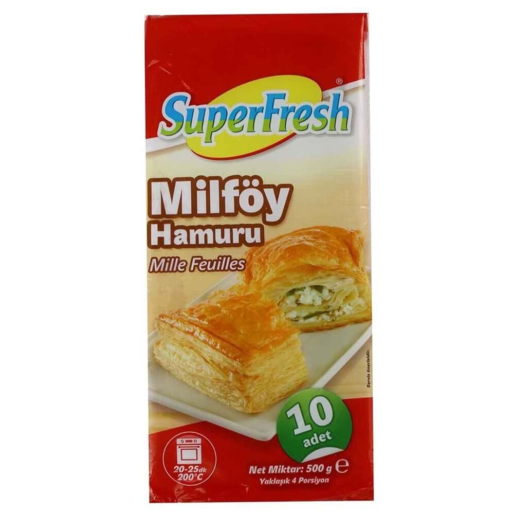 Süperfresh Milföy 500 Gr