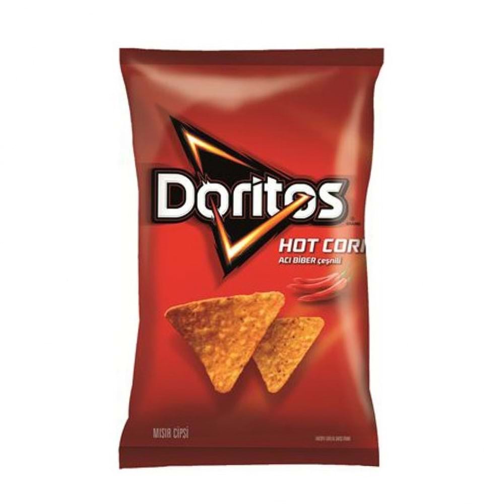 Doritos Hot Corn Acı Biber Çeşnili Mısır Cipsi Süper Boy 113 Gr