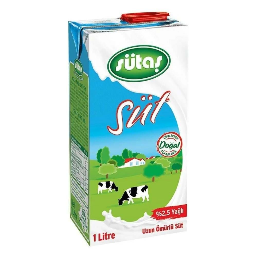 Sütaş Süt %2.5 Yağlı 1 Lt