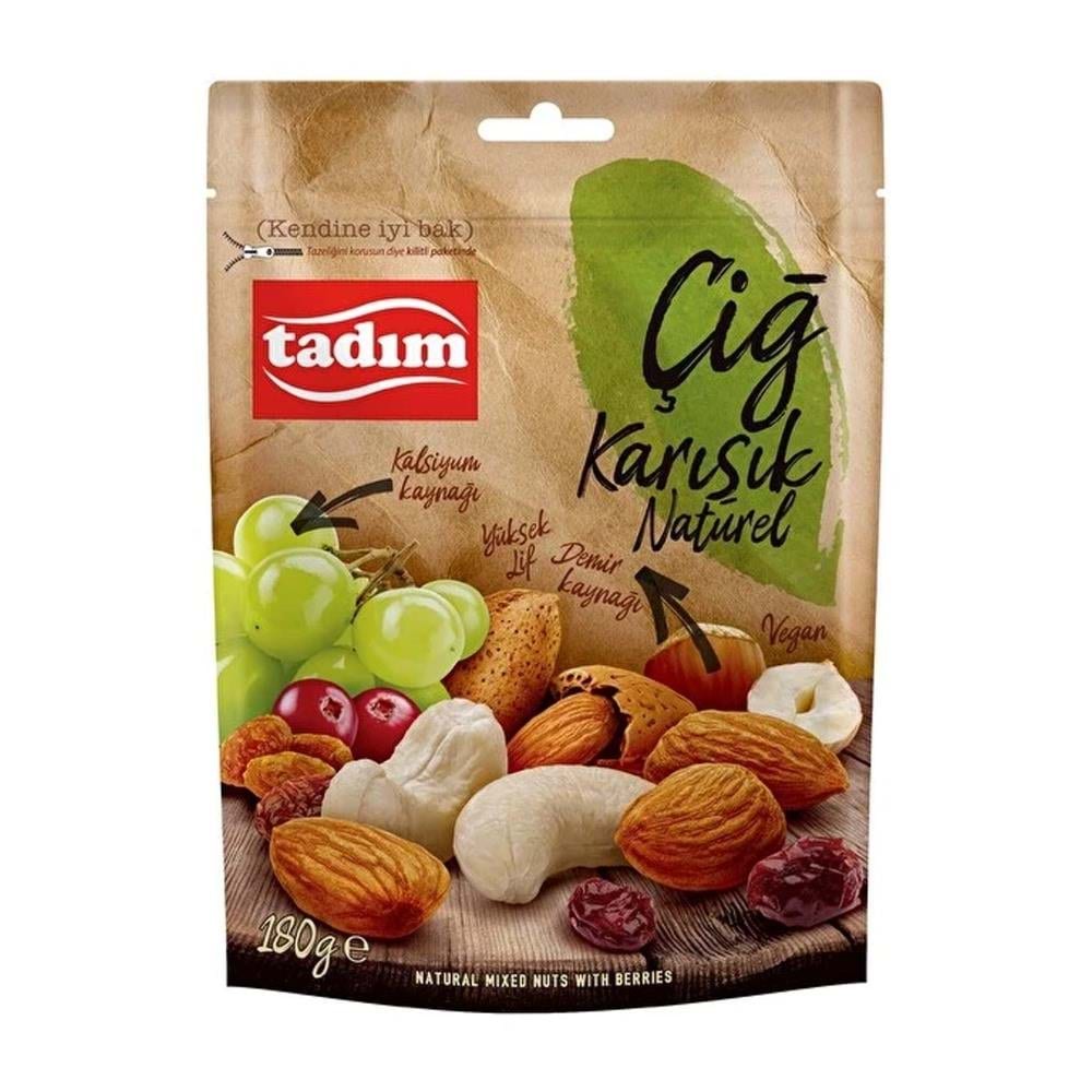 Tadım Naturel Karışık Çiğ Kuruyemiş 180 Gr