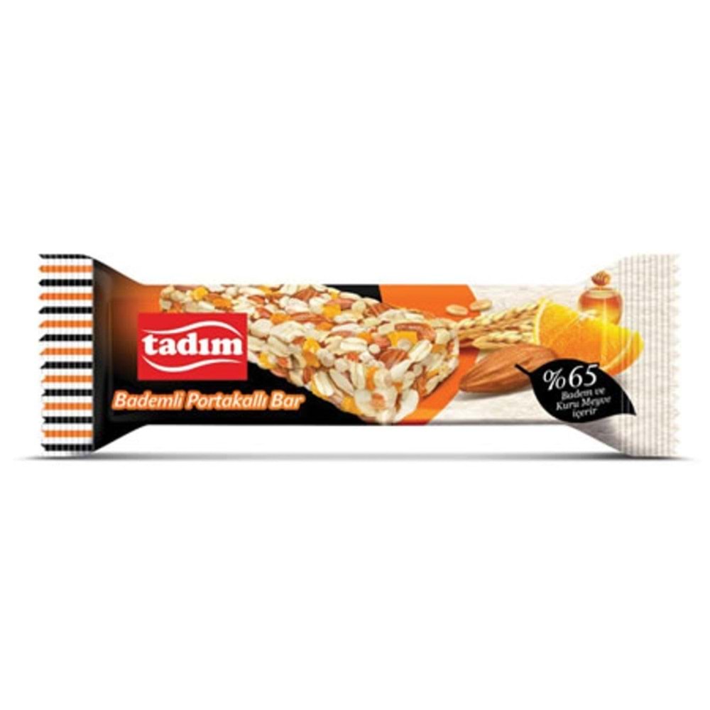 Tadım Portakallı Bademli Bar 30 Gr
