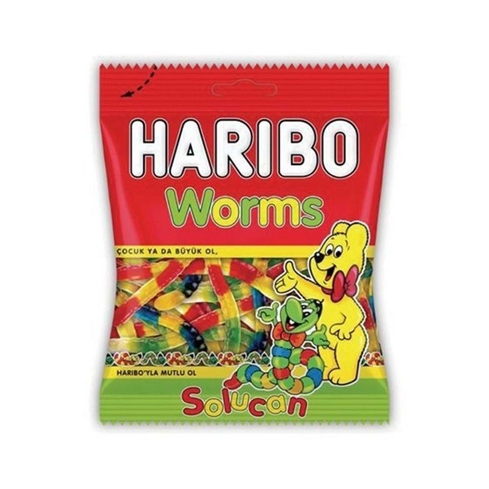 Haribo Solucanlar Yumuşak Şekerleme 80 Gr