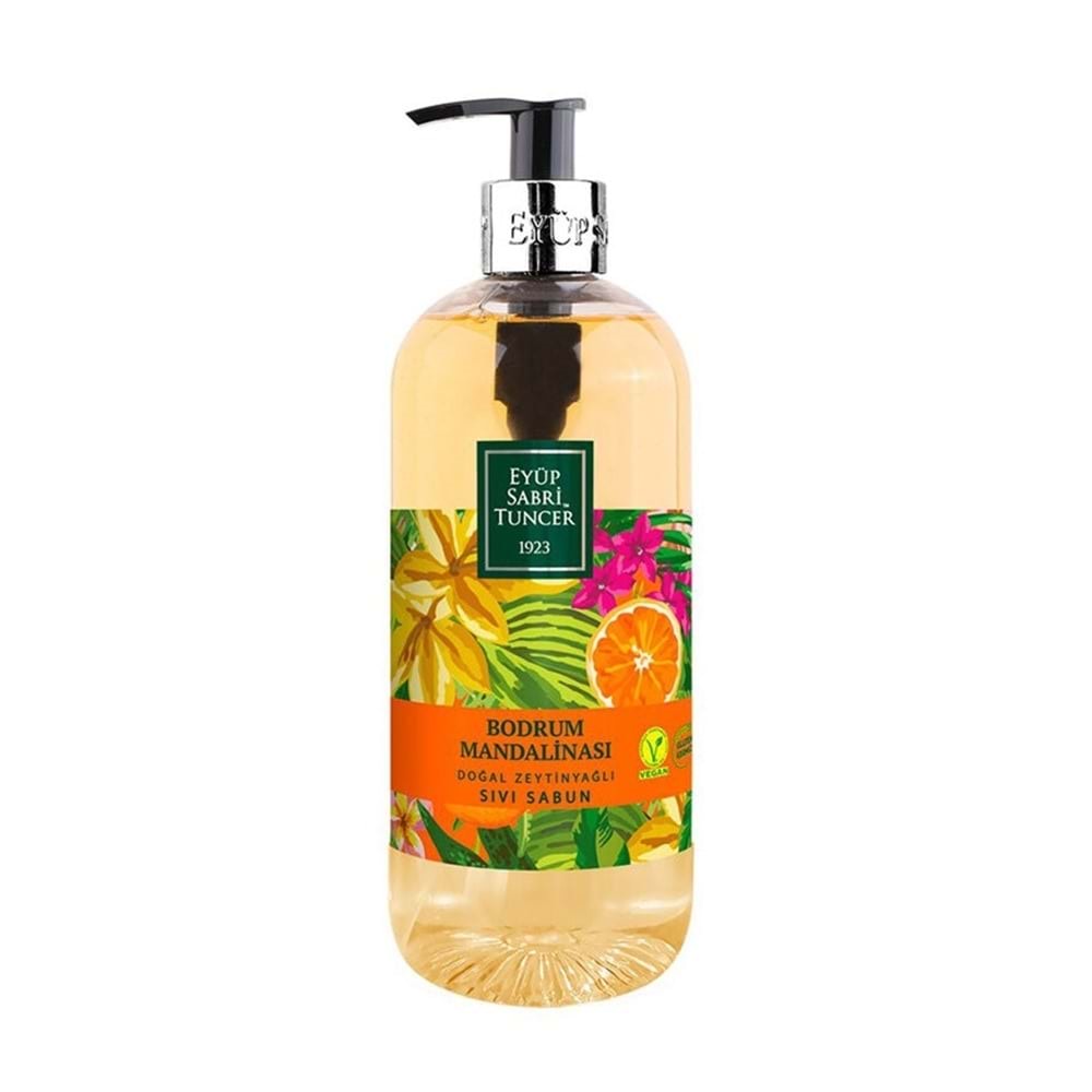 Eyüp Sabri Tuncer Sıvı Sabun Doğal Zeytinyağlı Bodrum Mandalina 500 Ml