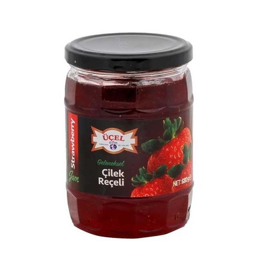 Üçel Çilek Reçeli 800 Gr Cam