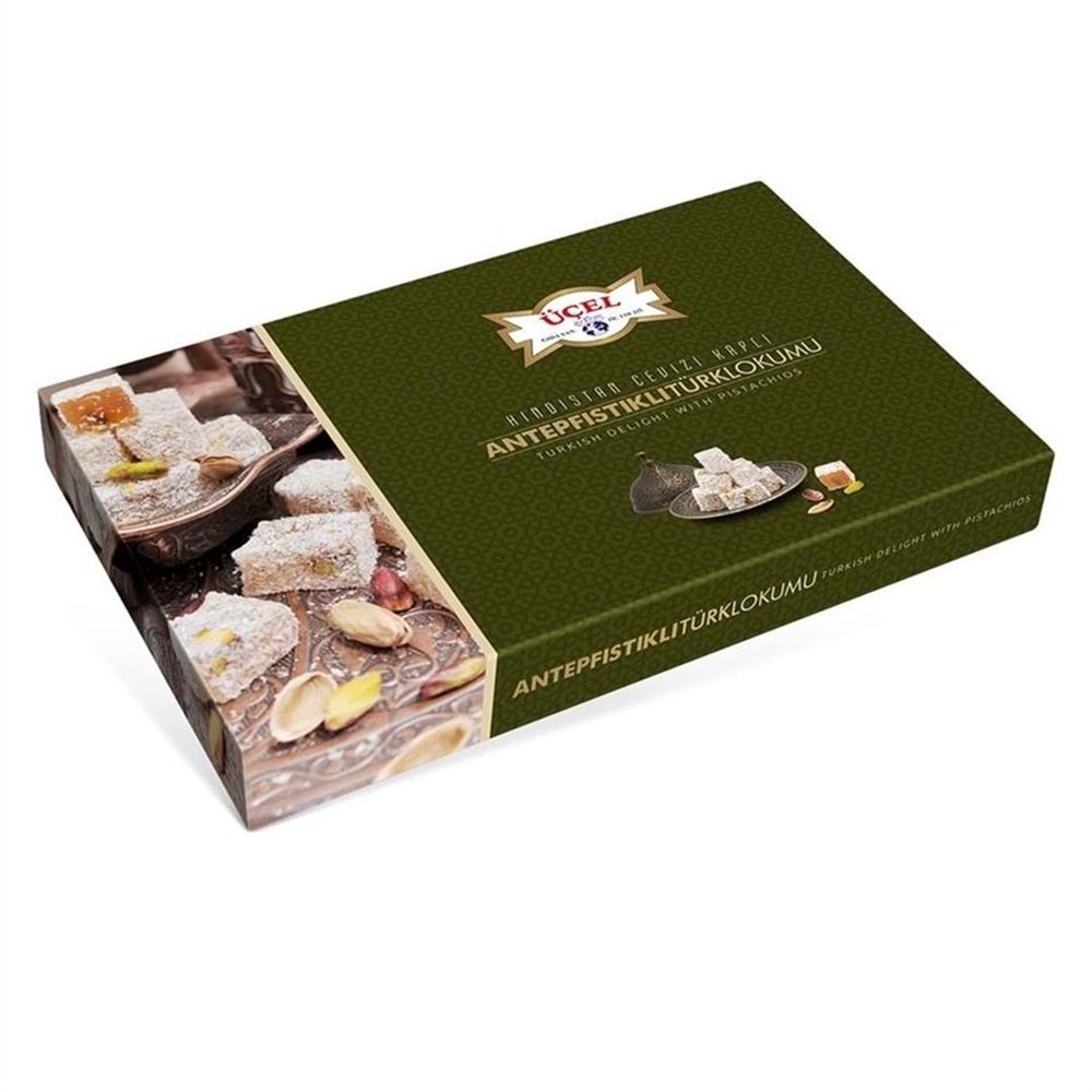 Üçel Lokum Hindistan Cevizli Fıstıklı 600 Gr