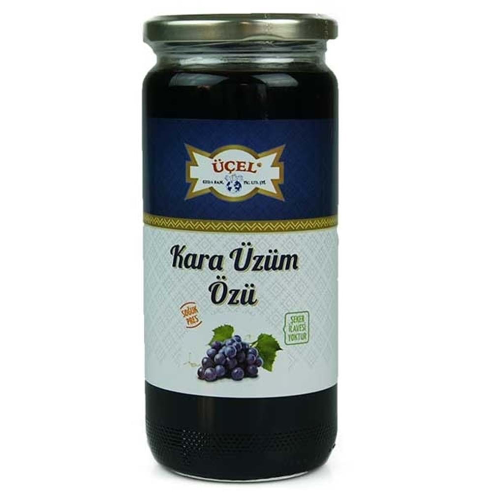 Üçel Pekmez Karaüzüm Özü 640 Gr Cam