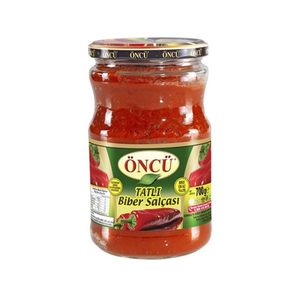 Öncü Tatlı Biber Salçası 700 Gr Cam