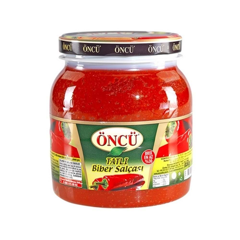 Öncü Tatlı Biber Salçası 1650 Gr Pet