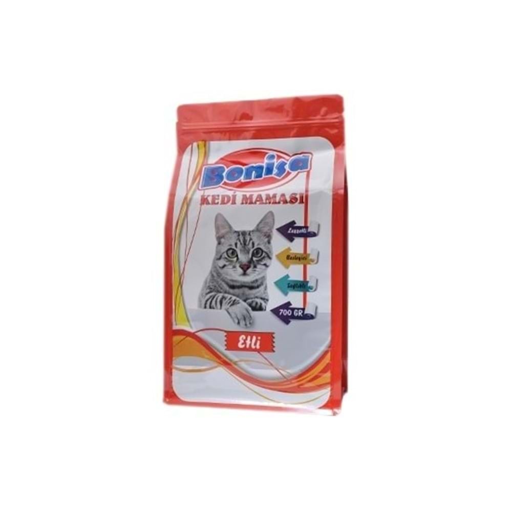 Bonisa Etli Kedi Yemi 500 + 200 Gr