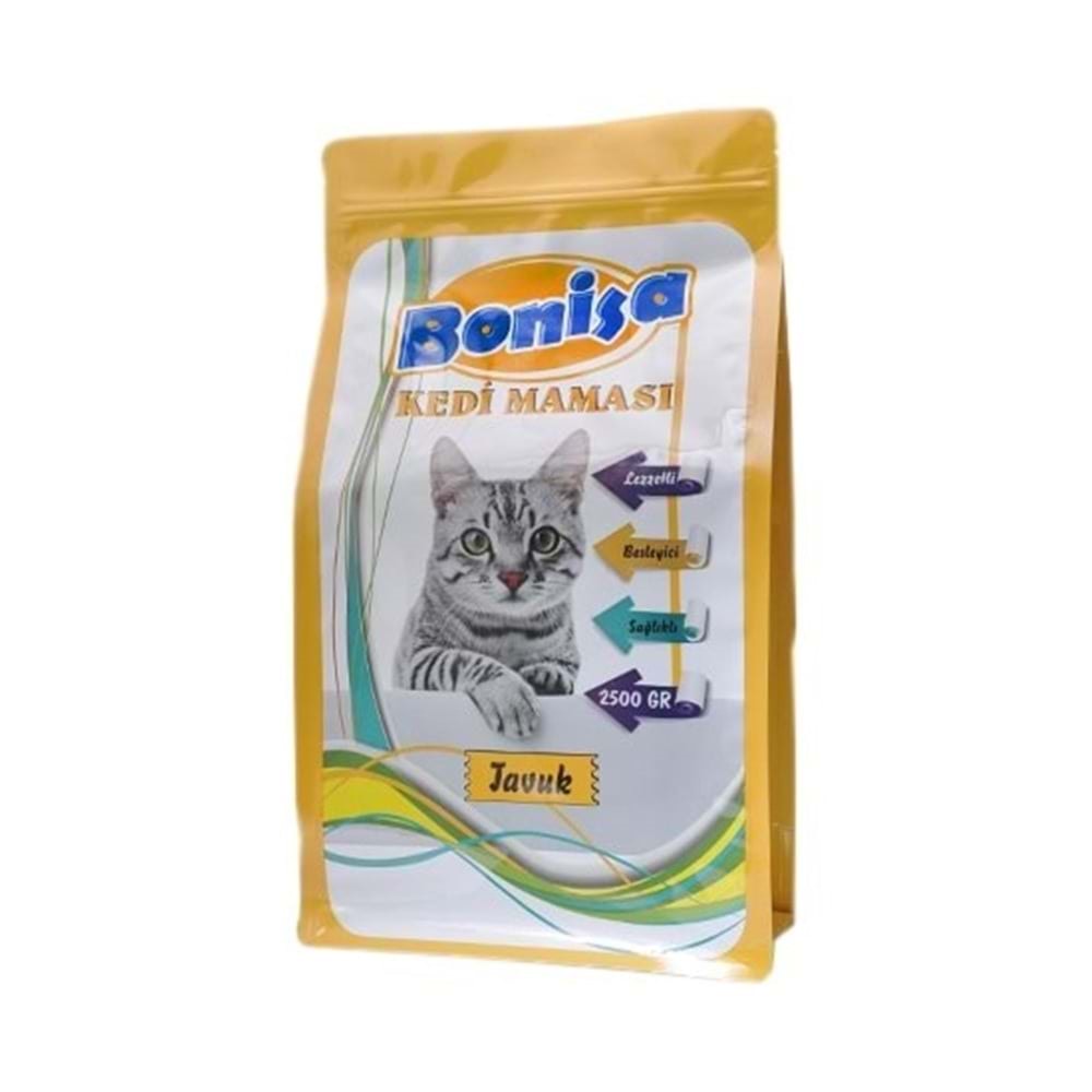 Bonisa Tavuklu Kedi Yemi 2.5 Kg