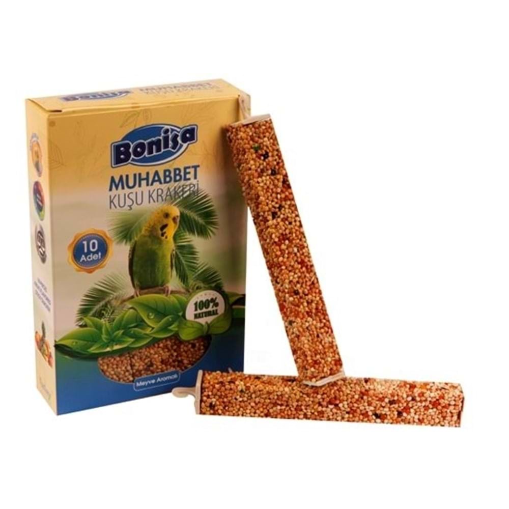 Bonisa Kraker Meyve Aromalı Kuş Yemi 3 Lü 90 Gr