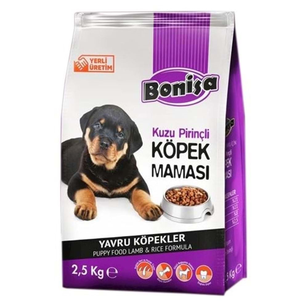 Bonisa Kuzulu Ve Pirinçli Yavru Köpek Yemi 2.5 Kg