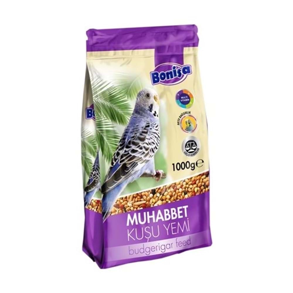Bonisa Premıum Muhabbet Kuşu Yemi 1000 Gr