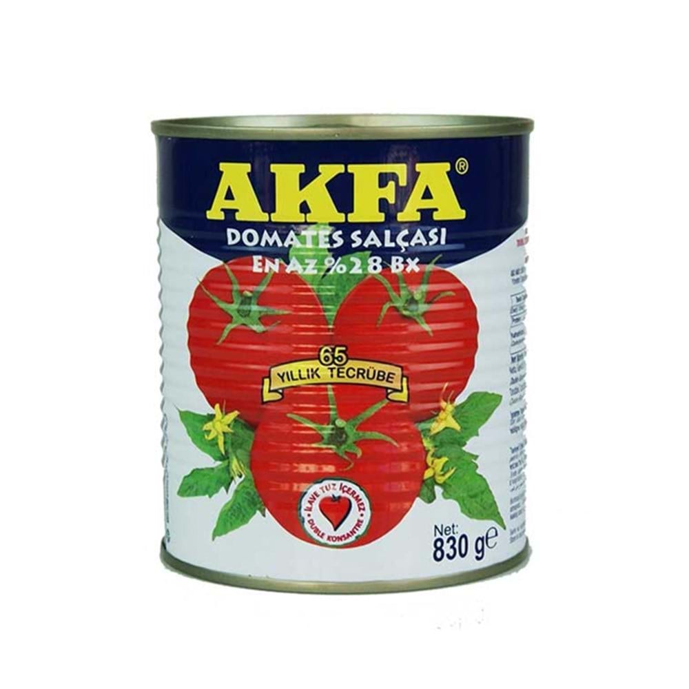 Akfa Domates Salçası 830 Gr Teneke