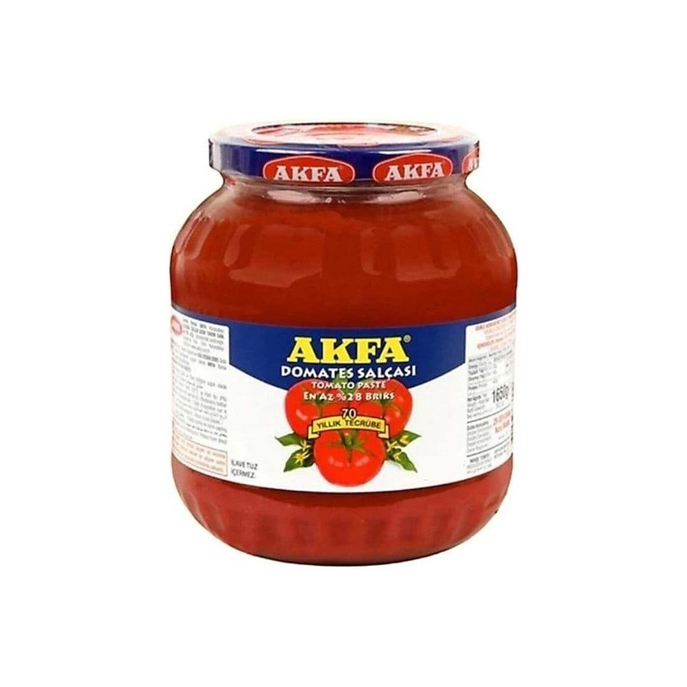 Akfa Domates Salçası 1700 Gr Cam
