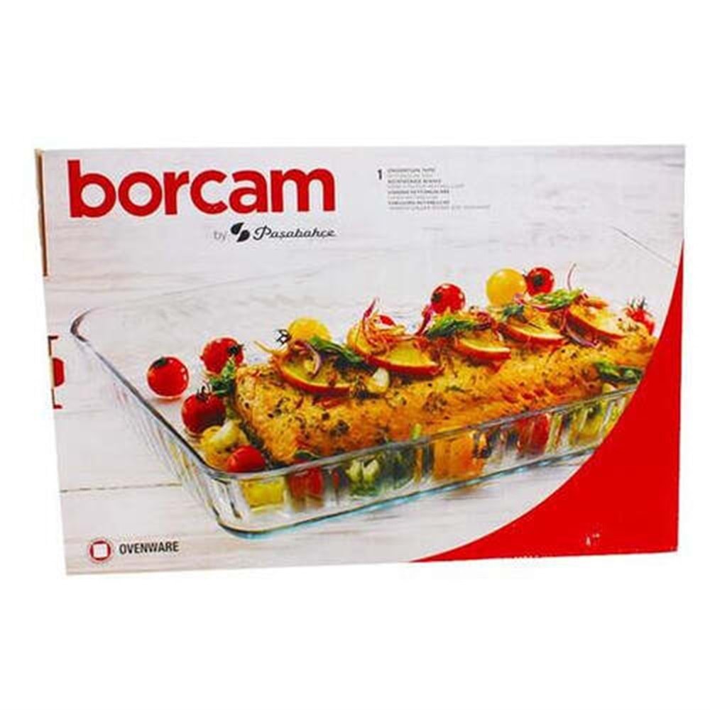 Paşabahçe 59204 Büyük Tepsi Borcam Dikdörtgen