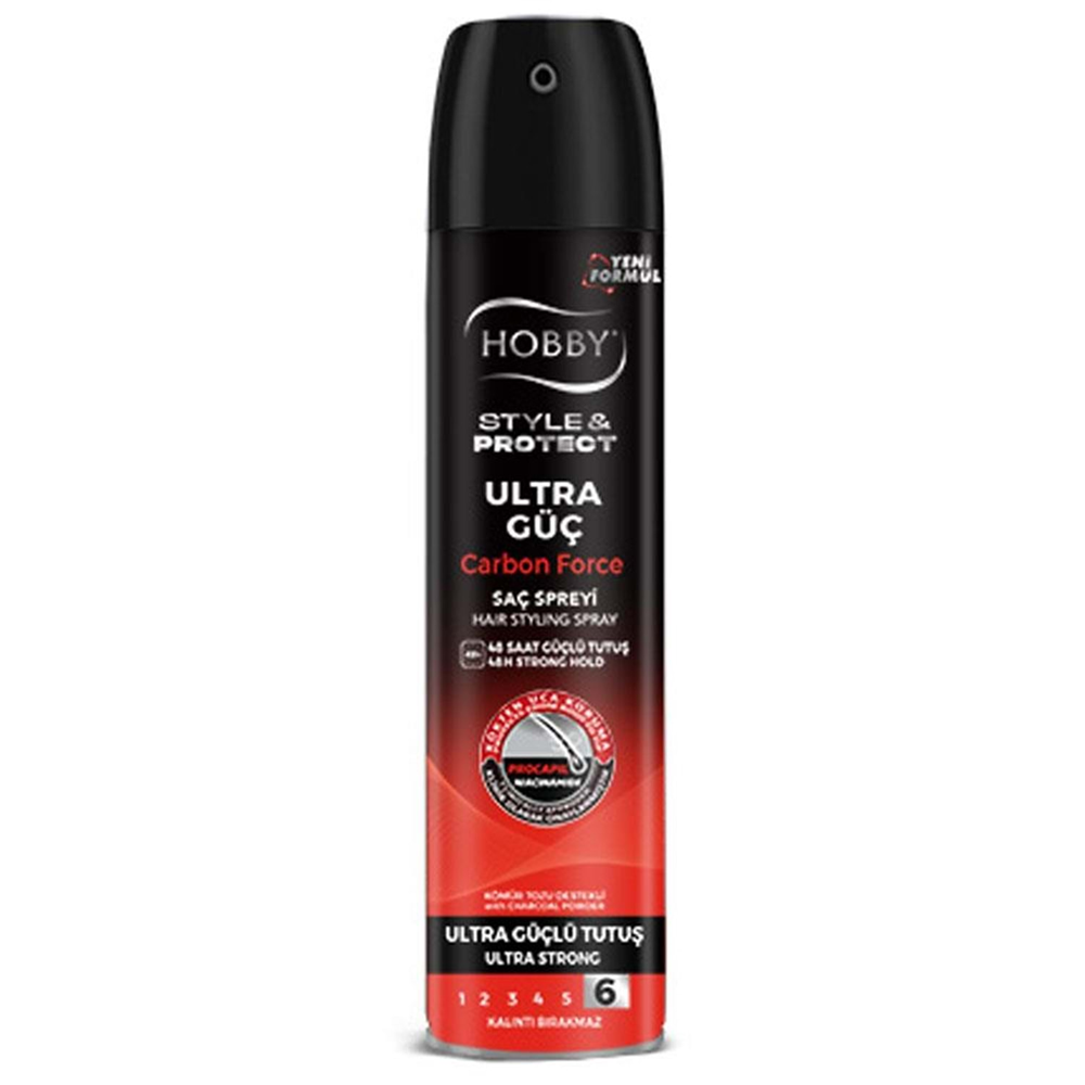 Hobby Saç Spreyi Ultra Carbon (Ultra Güçlü) 250 Ml