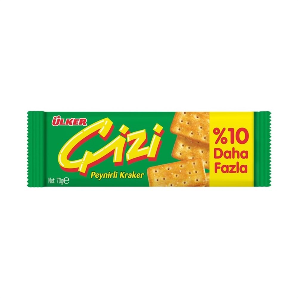 Ülker Çizi Kraker Bisküvi Peynirli 70 Gr