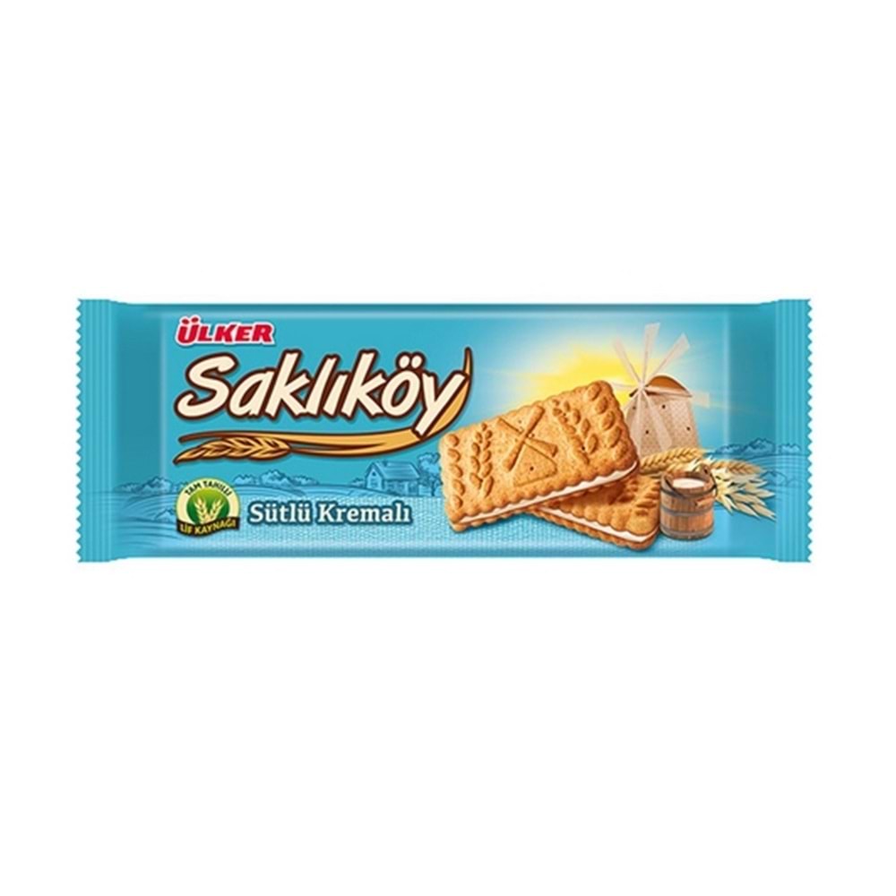 Ülker Saklıköy Kremalı Sütlü Bisküvi 100 Gr