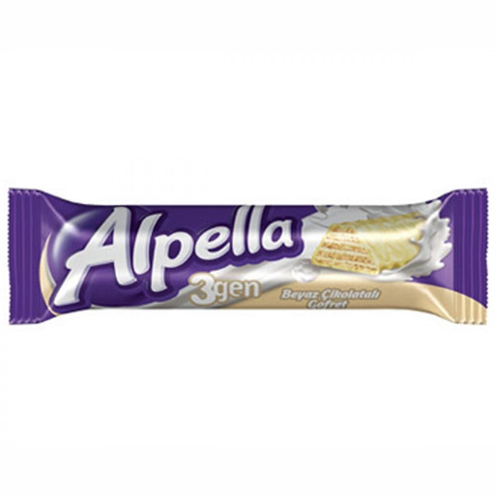 Ülker Alpella 3Gen Beyaz Gofret 28 Gr