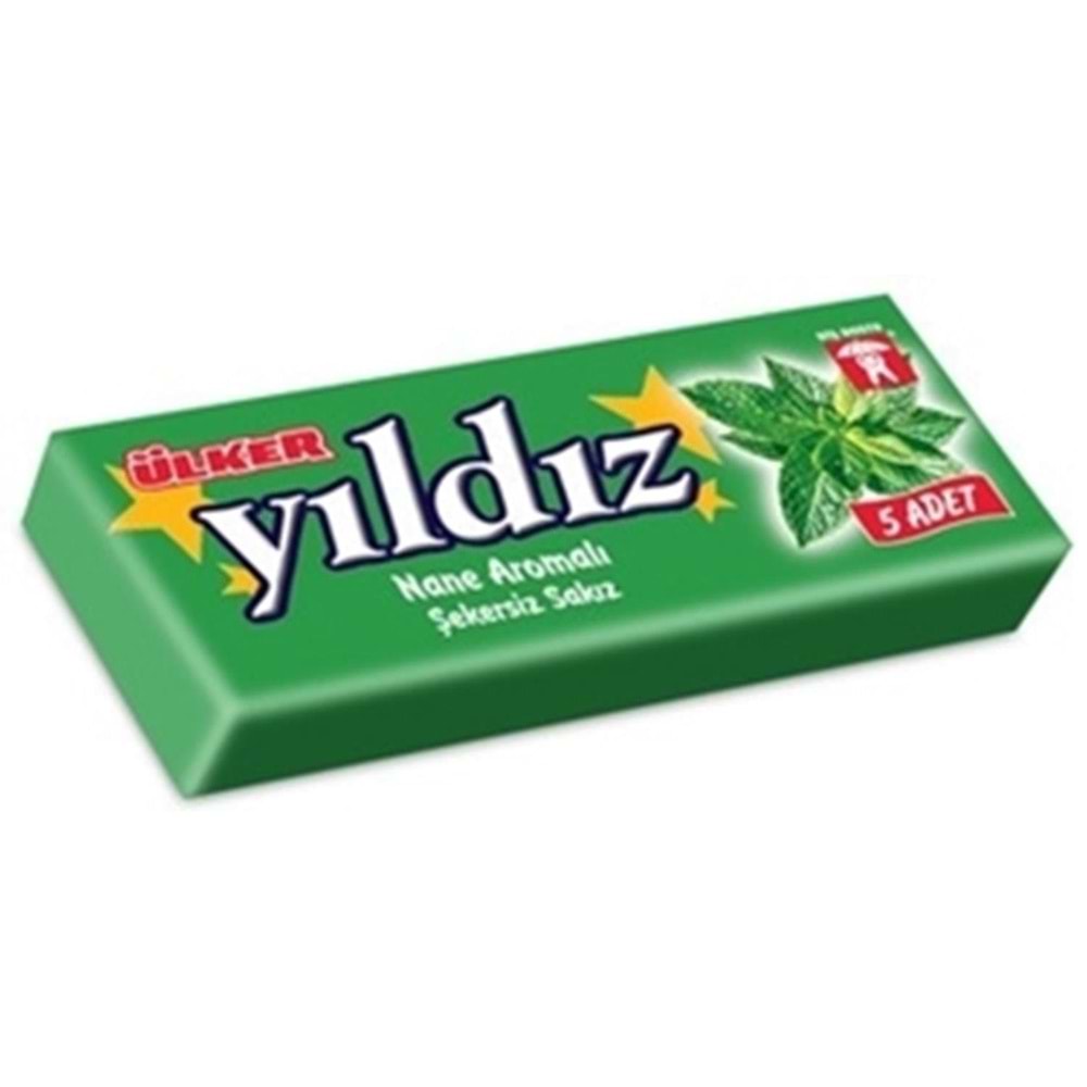 Ülker Yıldız Şekersiz Stıck Nane Aromalı Sakız 7 Gr