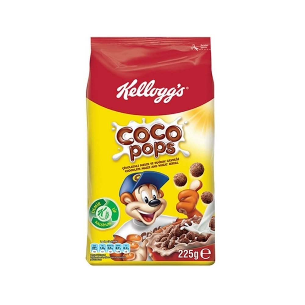 Kelloggs Coco Pops Topları Kakaolu Buğday Ve Mısır Gevreği 225 Gr