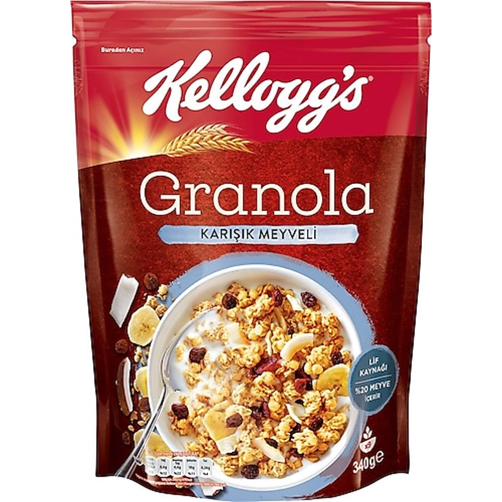 Kelloggs Granola Karışık Meyveli 340 Gr