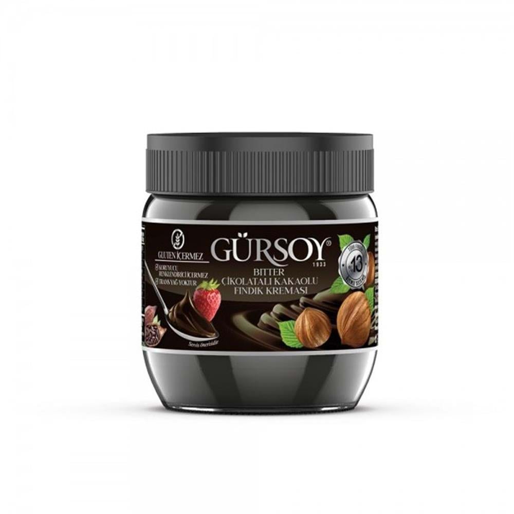 Gürsoy Bıtter Çıkolatalı Kakaolu Fındık Kreması 400 Gr Cam