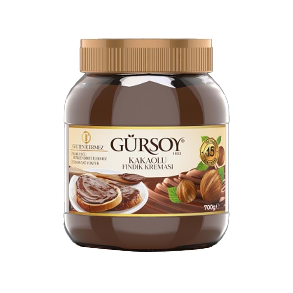 Gürsoy Kakaolu Fındık Kreması 700 Gr Cam