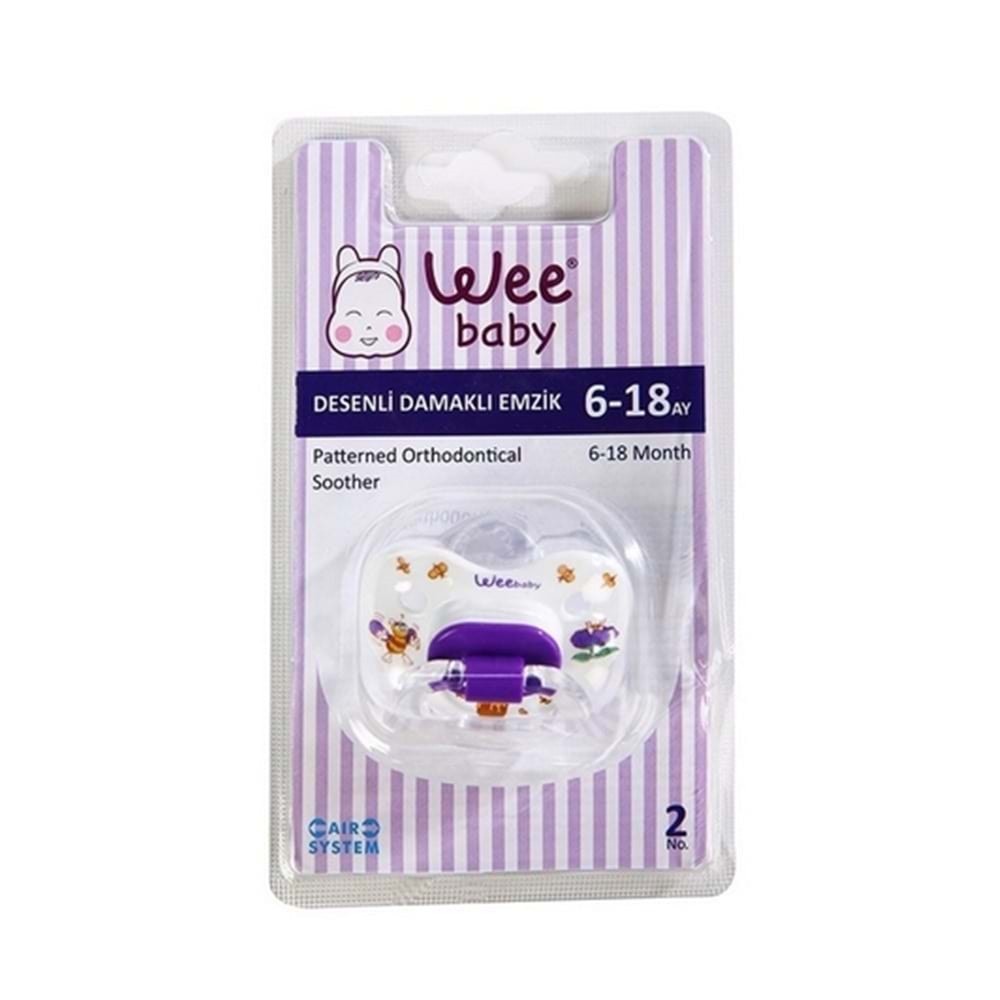 Wee Baby Silikon Desenli Emzik No:2