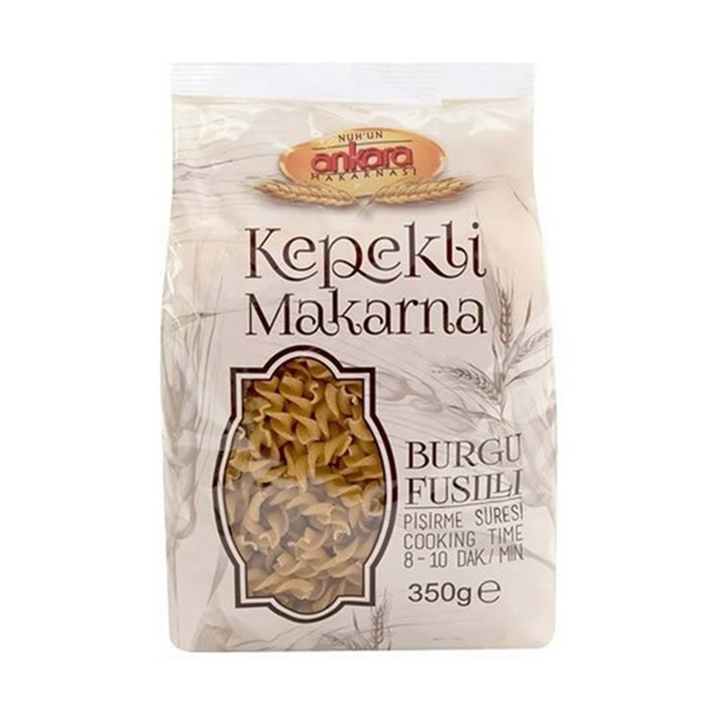 Nuhun Ankara Kepekli Burgu Makarna 350 Gr
