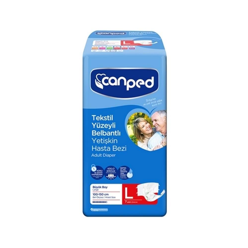 Canped Hasta Bezi Bel Bantlı Büyük 7 Adet
