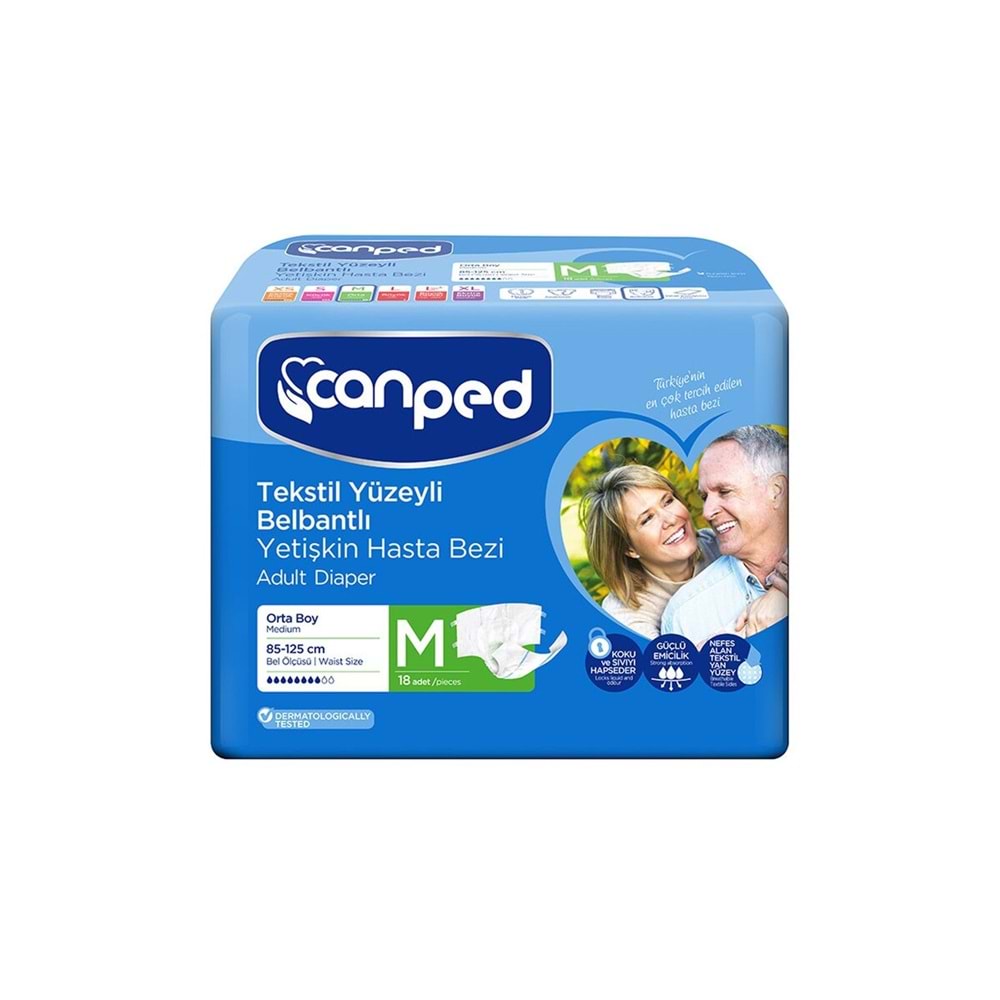 Canped Hasta Bezi Bel Bantlı Orta 18 Li