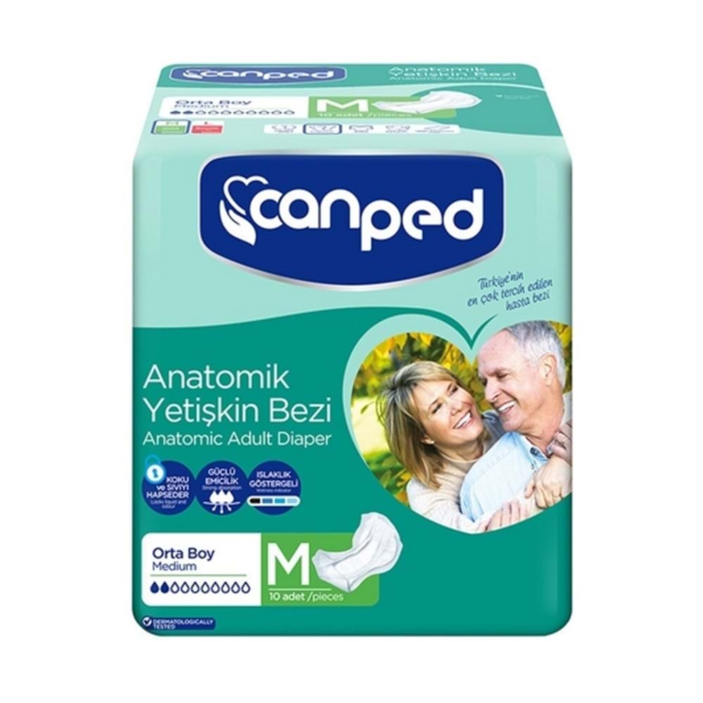 Canped Normal Hasta Bezi Orta 10 Lu Paket