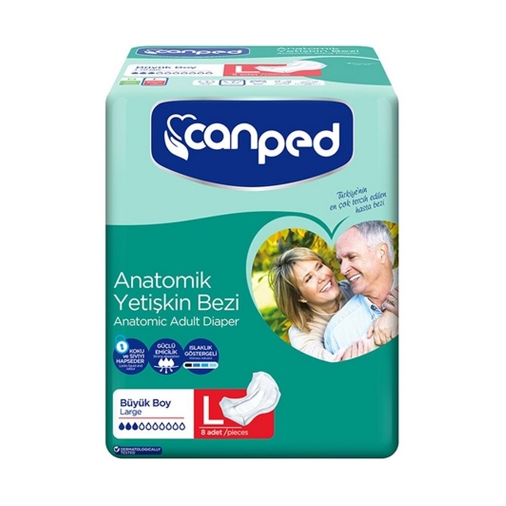 Canped Normal Hasta Bezi Büyük 8 Li