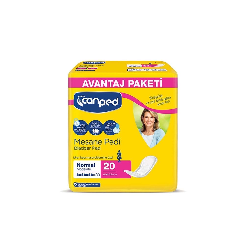 Canped Mesane Pedi Avantaj Paket Normal 20 Adet