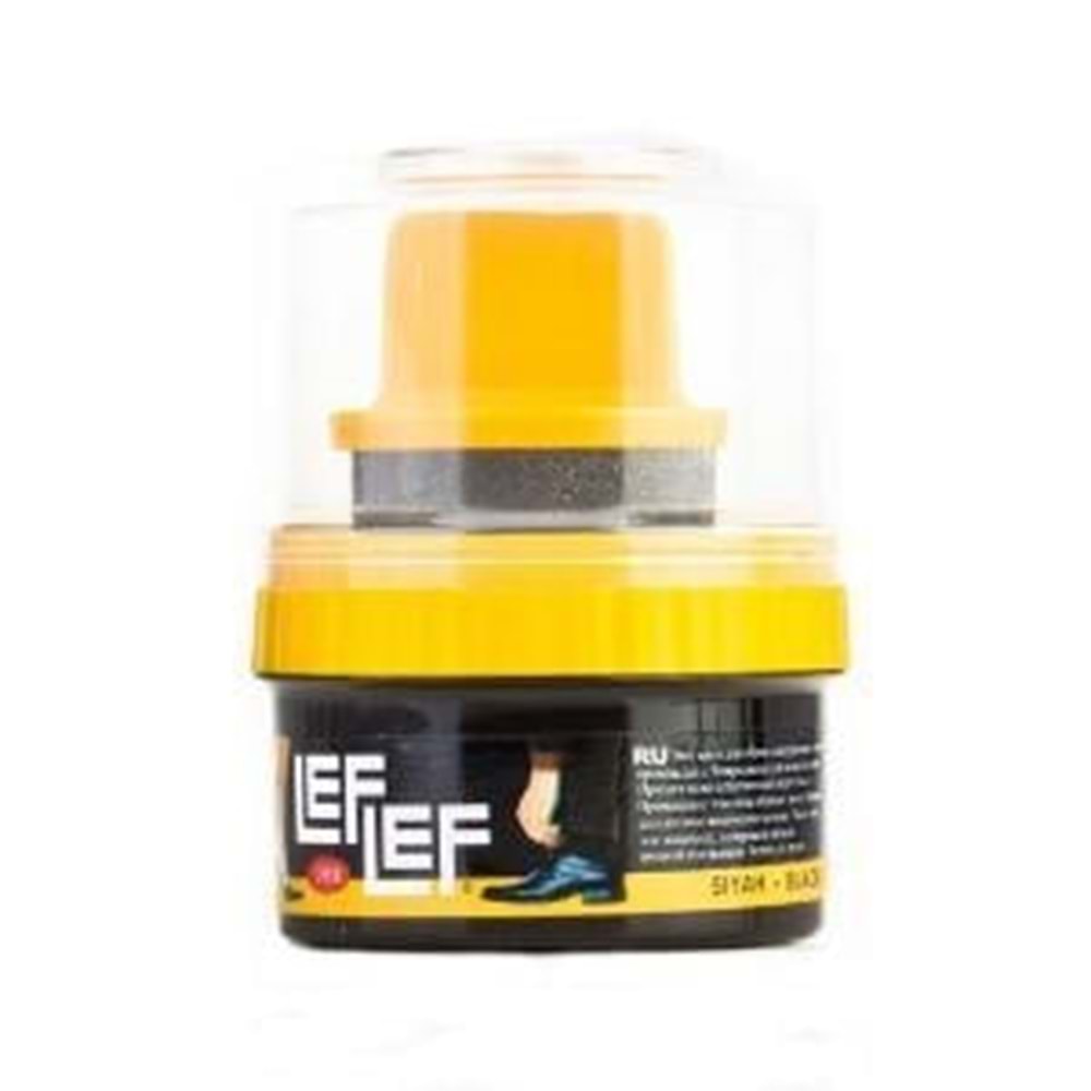 Leflef Krem Boya Süngerli Siyah 60 Ml