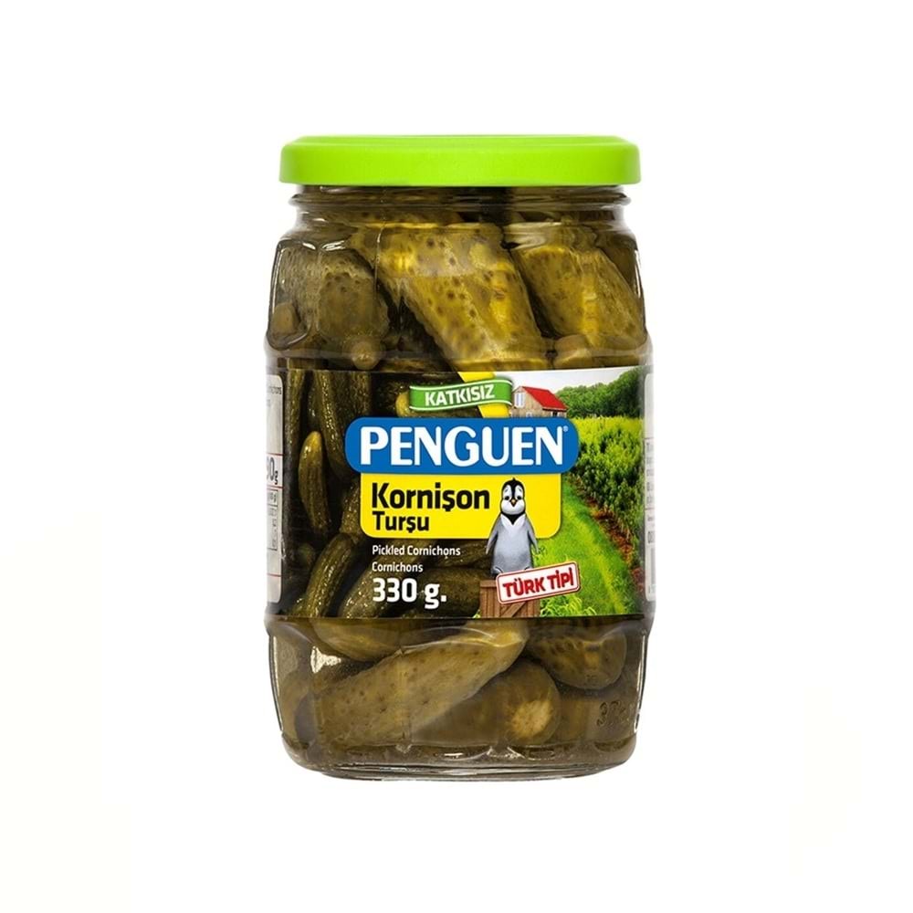 Penguen Kornişon Turşu 330 Gr Cam