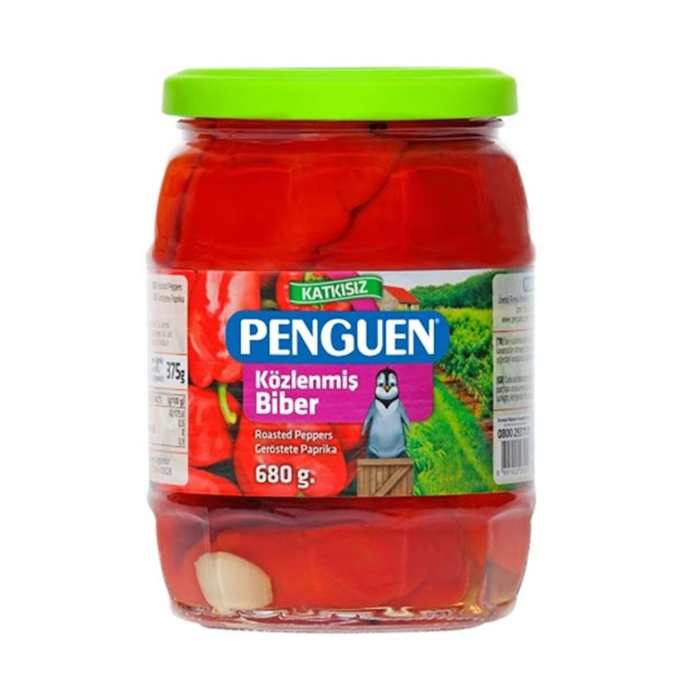 Penguen Közlenmiş Biber Bütün 680 Gr