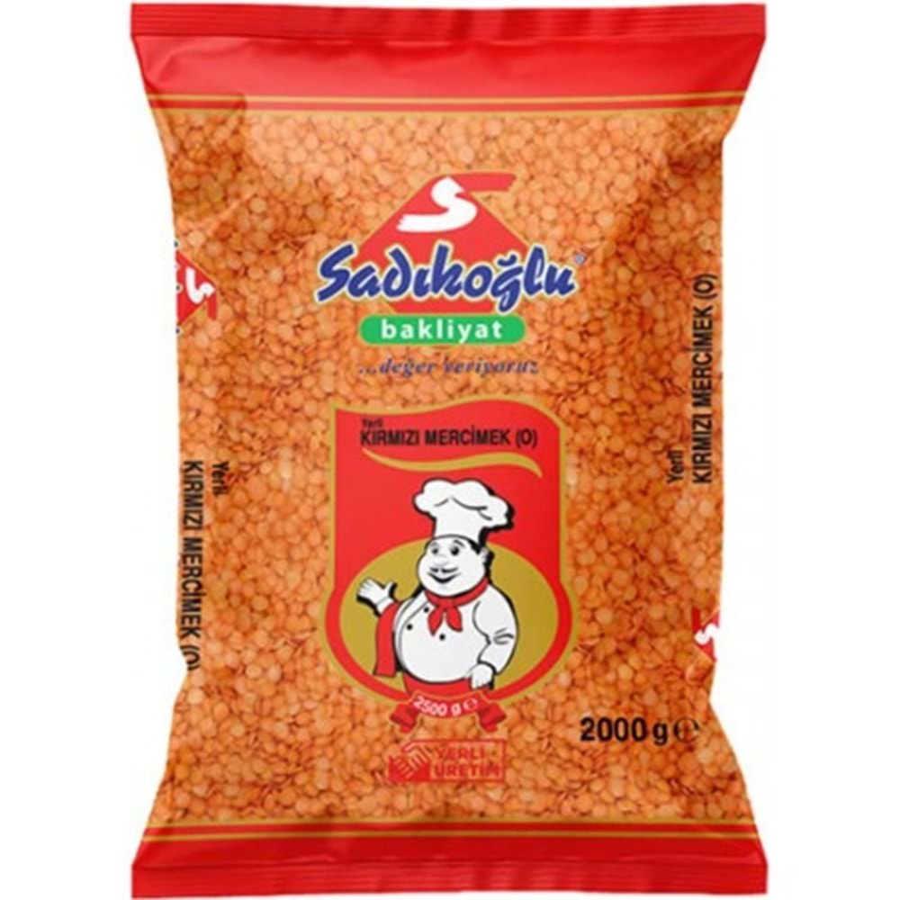 Sadıkoğlu Kırmızı Mercimek 2 Kg