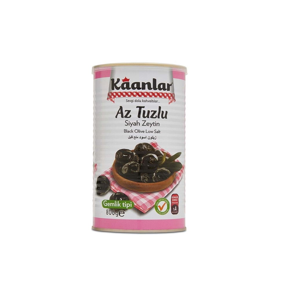 Kaanlar Zeytin Az Tuzlu (29-32) 800 Gr Teneke
