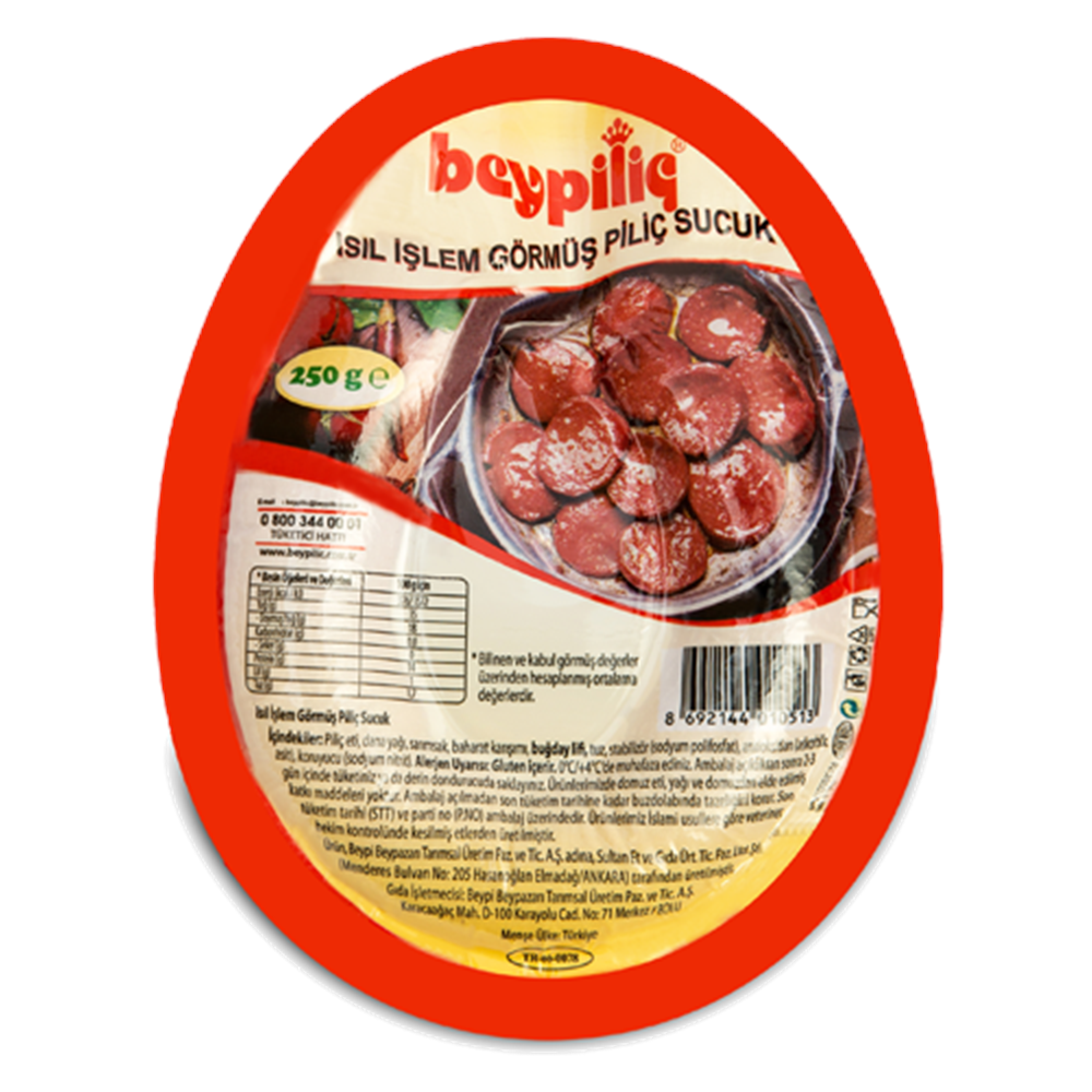 Beypiliç Piliç Kangal Sucuk 250 Gr