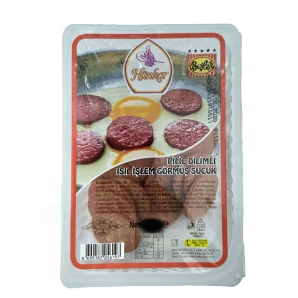 Beşler Hünkar Dilimli Piliç Sucuk 220 Gr