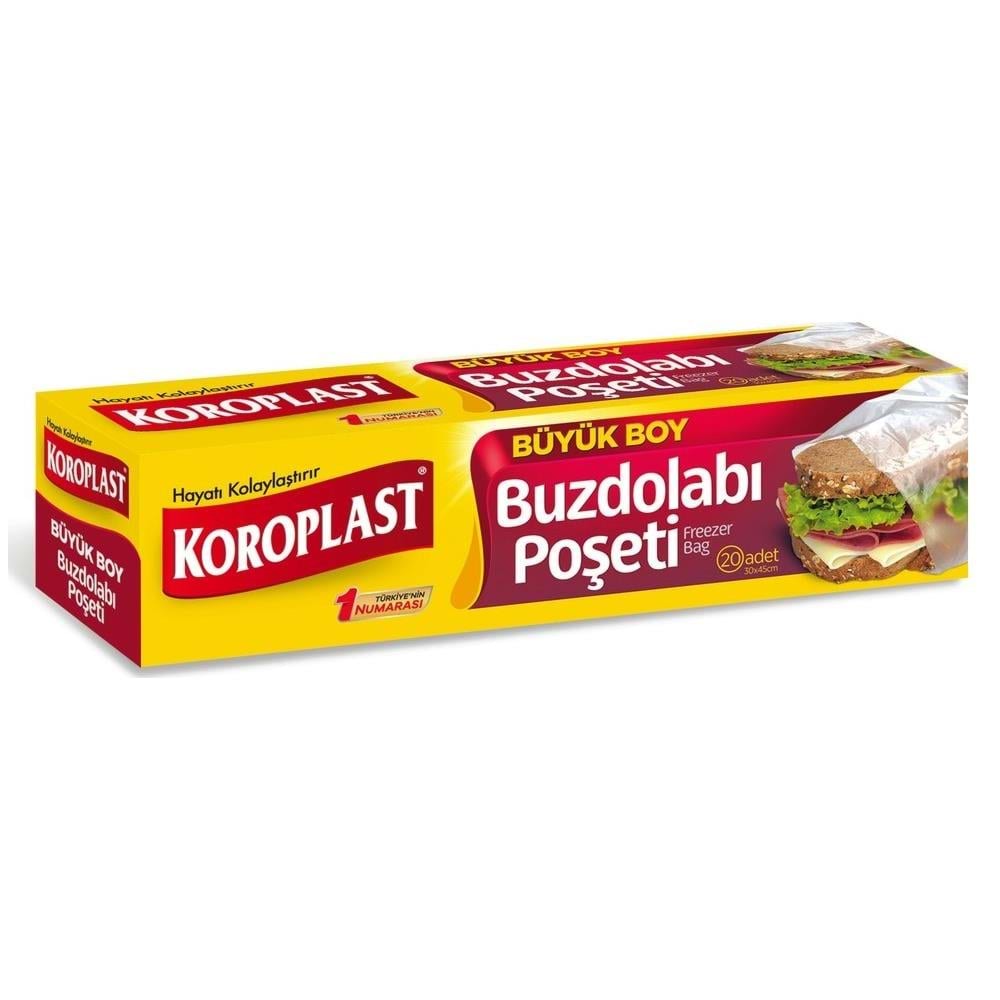 Koroplast Buzdolabı Poşeti Büyük Boy 30X45 20 Li