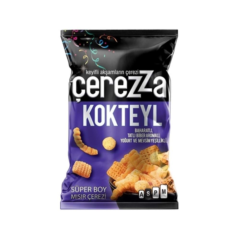 Çerezza Kokteyl Mısır Çerezi Süper Boy 114 Gr