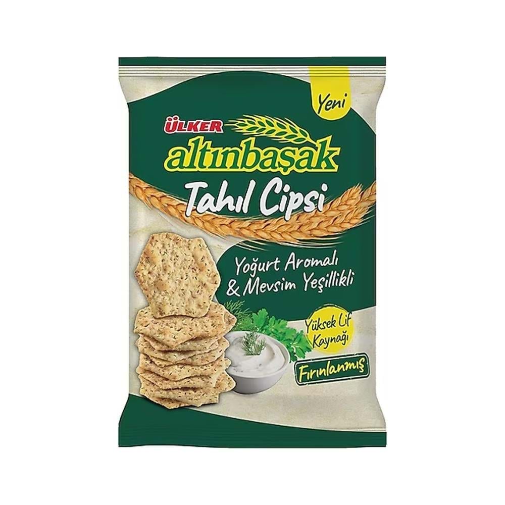 Ülker Altınbaşak Kraker Tahıl Cips Yogurt&Mevsim Yeşillikli 50 Gr