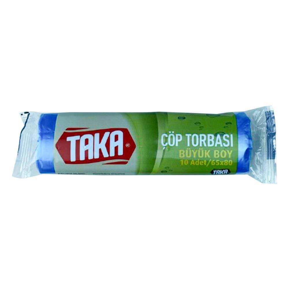 Taka Çöp Torbası Büyük Boy 65X80 10 Lu